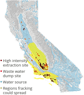 Fracking and other high intensity extraction spreading